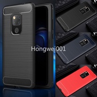 Case for Huawei Mate 20 Pro Mate 20 X Mate 20 Lite Soft Shockproof TPU Case Carbon Fiber Texture Shock Absorption Protector Phone Cover Shell