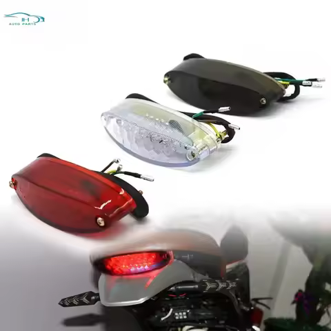 Motorcycle Modified Taillights 12VSmoke LED Tail Brake Light For ATV LTZ King Quad Runner DR DRZ 650