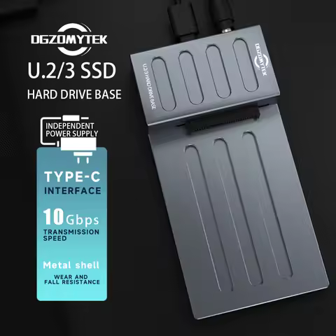 ZOMY USB 3.2 Gen 2 to U.2(SFF-8639) SSD Adapter Type C U.2 NVMe SSD Reader Converter Enclosure Docki