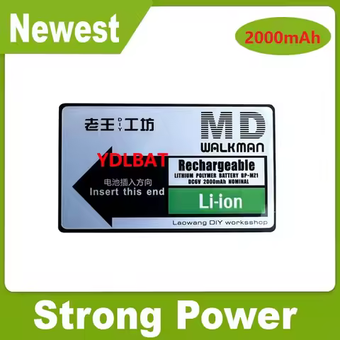 100% new 6V battery for sony BP-MZ1 MZ-2P