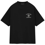 Fear of God Essentials Jersey Crewneck University Logo Tee Black (FW24)