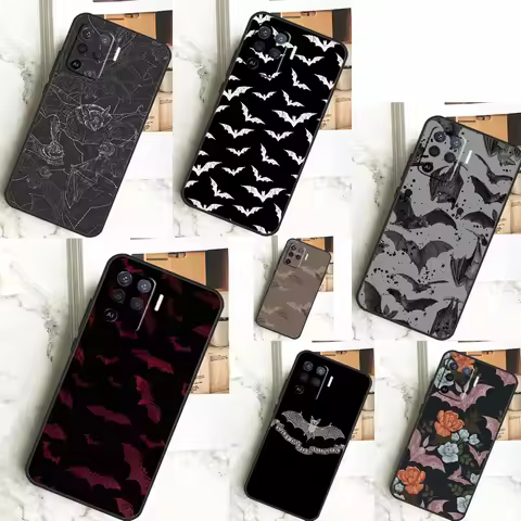 Goth Vampire Bat Gothic For OPPO A58 A78 A98 A54 A74 A94 A16 A76 A96 A5 A9 A52 A72 A79 A53S A15 A17 