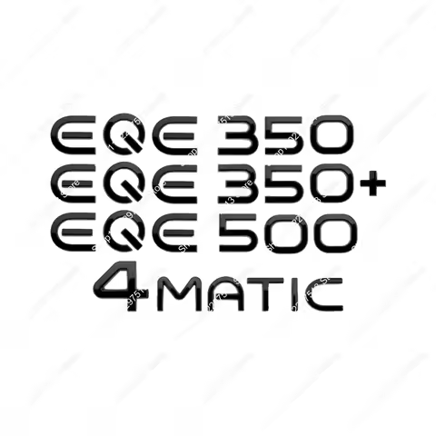 Glossy Black 3D Letters EQE53 EQE350 EQE500 4MATIC Emblem For V295 Series New ABS Car Trunk Upgrade 