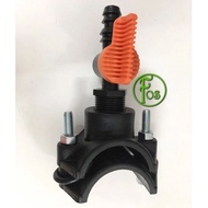 Combination fitting (1 set) - Saddle clamp 50mm to 16/20mm QAV x 20 set.