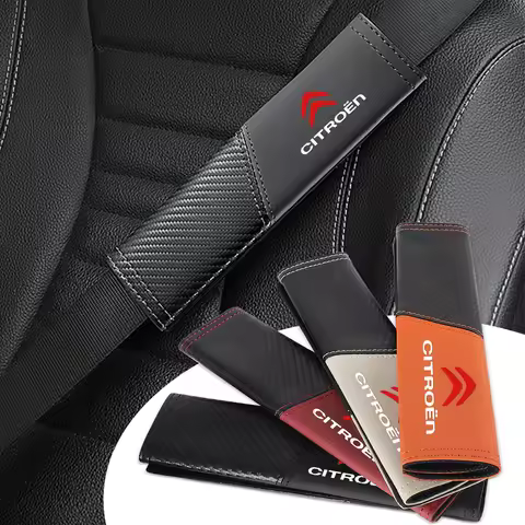 2pcs Car Seat Belt Shoulder Pads Auto Accessories For Citroen C4 C3 C5 Berlingo C-Elysee C4-Picasso 