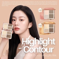 JUDYDOLL Highlight & Contour Palette Natural Long-lasting Waterproof Contour