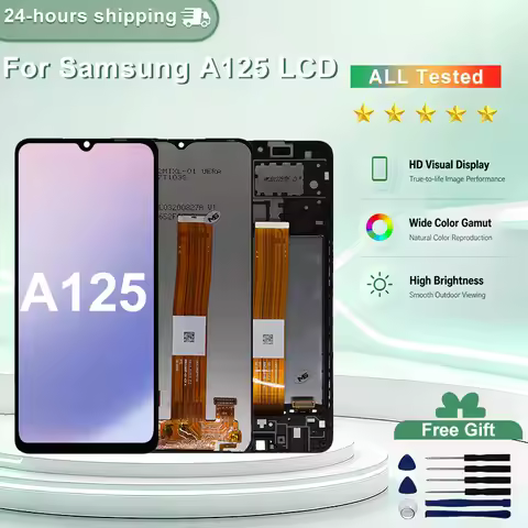 6.5" IPS For Samsung Galaxy A12 LCD SM-A125U SM-A125M Display Touch Screen For Galaxy A12 Display SM