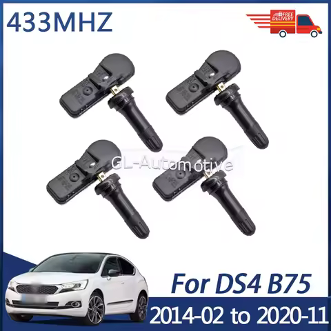 4PCS 9811536380 433MHZ TPMS Sensor Tire Pressure Monitoring Sensor For DS DS4 DS5 2014-2020