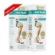 Urah Joint Health + Omega 3 Twin Pack, Relieve Arthritis, Rheumatism, Joint Knee &amp; Body Pain, Micellar Glucosamine Cream