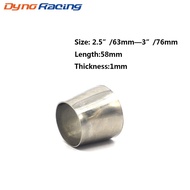 Car Exhaust Pipe Adapter 201 Stainless Steel Weldable Reducer Connector Pipe OD (38mm - 51mm, 51mm -