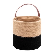 (OZDA) Wall Hanging Cotton Rope Basket with Handle Storage BinsWoven Basket Organizer for Flower Pla