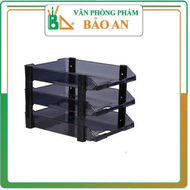 Khay Tài Liệu 3 Tầng Nhựa Xukiva 175-3 - tặng kèm 1 sổ lò xo A6