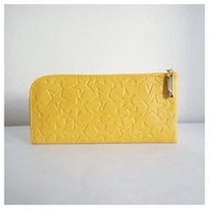 L型拉鍊長夾 星辰海 金絲雀黃