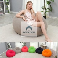 Beanbag Oval Bean Bag Kursi Santai Kursi Sofa Tiup Malas Kursi Kursi Panjang PVC Menebal Tatami Bean