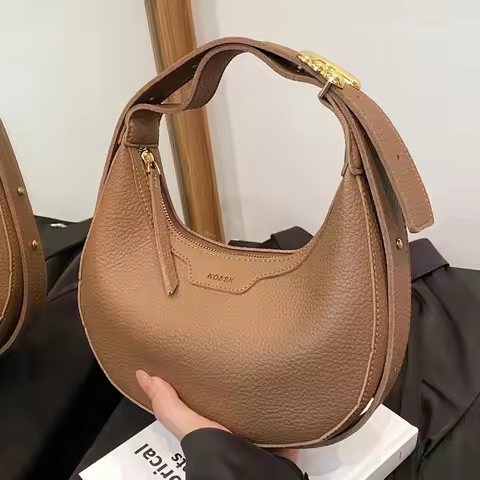 Women Underarm Bag Fashion Hobos Half Moon Saddle Shoulder Bags Luxury Pu Leather Crossbody Bag Phon