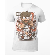 Hipster Hockey Player - Funny Men'S T-Shirt - Mens T-Shirt