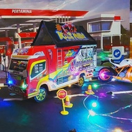 Dijual Miniatur truk livery oleng mania variasi lampu dan terpal Murah