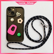 Case 3D LanyardTALI Xiaomi Redmi A1 A2 Plus A3 13C 12 4G 10C 9C 10A 9A 9AT 9i Note 10 10S 5G 13 poco