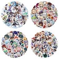 50/60PCS Cartoon Cute Hot Game Genshin Impact Graffiti Stickers for Bicycle Hand Account Pencil Case