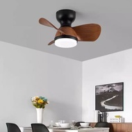 Silent Dimmable LED Fan Light 22 Inch Mini Inverter Ceiling Fan Practical For Home Bedroom Living Sp