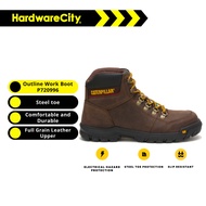 Caterpillar P720996 Men Outline Steel Toe Seal Brown Work Boots
