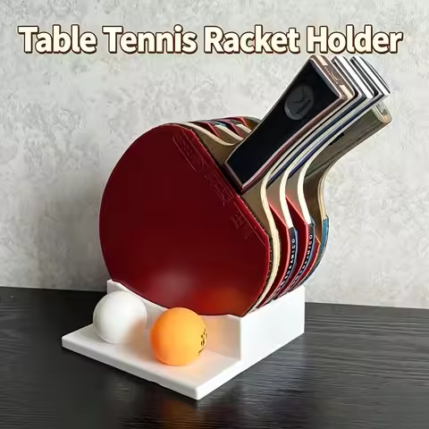 Table Tennis Paddle Display Stand Desktop Ping Pong Racket Storage Holder Tabletop Showcase Rack for
