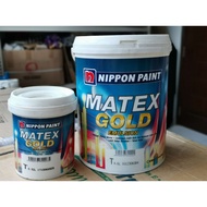 NIPPON PAINT Matex Gold Acrylic Copolymer Matt Emulsion Interior Cat Dinding Dalam 1L 5L WHITE 145 B