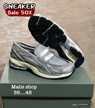 รองเท้าผ้าใบNB 1906L  สีเงิน สไตล์เกาหลี น่ารักมาก Sz.36-45 Eu พร้อมกล่อง สุดคลาสสิค V74A113