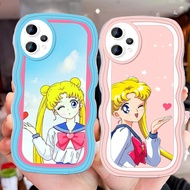 D-25 Sailor Moon Transparent Casing for Realme 9i 9 Pro Plus C35 14X 14T C30 C31 14 5G Case