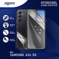LAYAR Anti-Scratch Hydrogel For Samsung A34 5G Hydrogel SCREEN Protector Film - ANTI SPY, FULL SCREE
