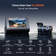 [New Launch] 70mai A800SE Dashcam | 4K | 2 Channel | Built in GPS | Night Vision | Super Capacitor