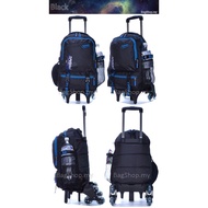 Cool Heavy Duty  6 Wheels Primary School  Student Trolley  Backpack