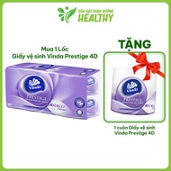 [BUY 1 LOT GVS PRESTIGE 4D/DELUXE GET 1 ROLL FREE] Vinda Prestige 4D/Deluxe 3-layer premium toilet p