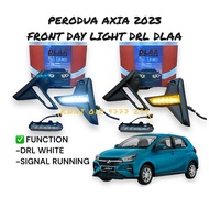 DLAA Perodua Axia 2023 LED Daylight Axia Foglamp Foglight DRL Sequential Signal LED Fog Lamp Fog Lig