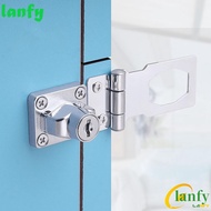 LANFY Drawer Lock Keyed Cupboard Locking Hasp Double Security Mailbox Cabinet Lock