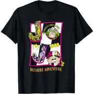 Men's cotton T-shirt JoJo's Bizarre Adventure Character Letters Anime T-Shirt