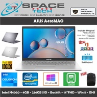Laptop Asus A416Ma Intel N4020 4Gb 256Gb Ssd Intel Uhd 14" Win10 Ohs -