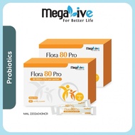 (Exp 02/26) MEGALIVE FLORA 80 PRO - 80 BILLION PROBIOTIC for GUTS HEALTH + DIGESTIVE DISORDER + BOOS