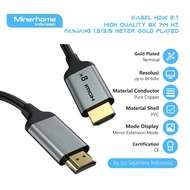 HDMI 2.1 Cable 144Hz Support 8K Resolution High Quality UHD FHD Gold Plated