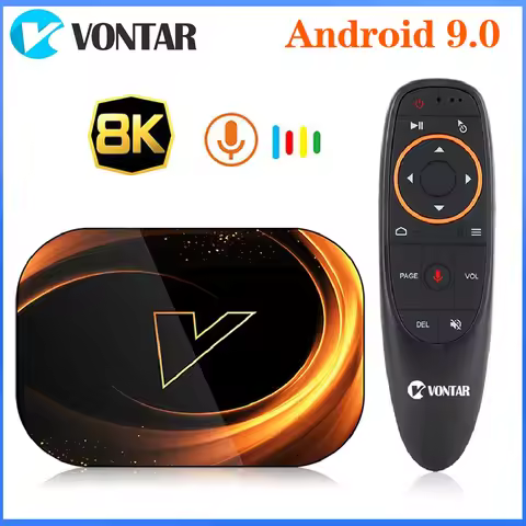 VONTAR X3 Android Smart TV BOX MAX 4GB RAM 128GB ROM 8K Android 9.0 TVBOX Amlogic S905X3 2.4G 5G Wif