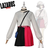 Anime Lazarus Elaina Cosplay - Color-blocked Short Skirt Uniform Set