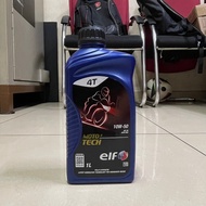 ELF ENGINE OIL MOTO 4 TECH 10W50 MINYAK HITAM ELF (1L) 100% ORIGINAL 10W-50 10W 50 4T ENGINE OIL 100