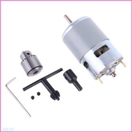 Ahead 775 DC Motor 12V 24V Lathe Press With Miniature Hand Drill Chuck Bracket  Speed 775 DC Motor F