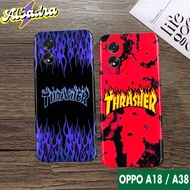 Softcase OPPO A18 - A38 BRAND 3 - Softcase Pro Camera - Casing Hp - Case BRAND THRASHER - Condom Hp 