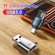Elough Mini USB3.0 Type C to TF Memory Card Adapter High Speed Card Reader With Chain Port