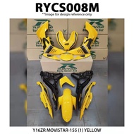 Rapido Coverset cover set (sticker Tanam) Y16ZR Movistar-155 (1) Colour : Black, White, Yellow, Blue