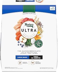 NUTRO ULTRA Adult Large Breed High Protein Natural Dry Dog Food with a Trio of Proteins from Chicken Lamb and Salmon, 30 lb. Bag