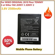 3.8V 2500mAh Replacement Mobile Phone Battery For WIKO ORIGINAL 2610 Pour TOMMY 3 et Wiko Y60 JERRY 