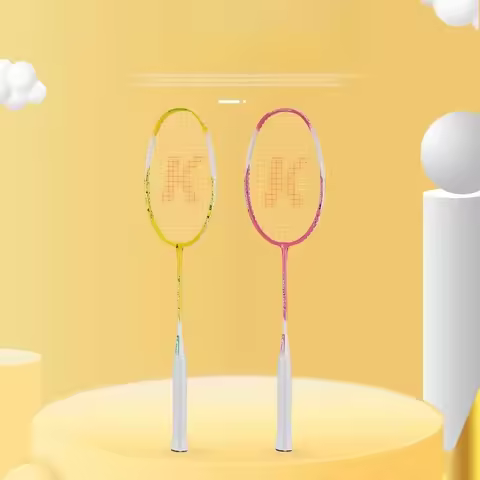 2 pcs Kids junior carbon fiber badminton racket super light strung children