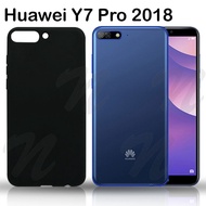 มีโค๊ดลด เคสสีดำ หัวเว่ย วาย7 โปร 2018 หลังนิ่ม Matte Case For Huawei Y7 Pro 2018 (5.99) Black